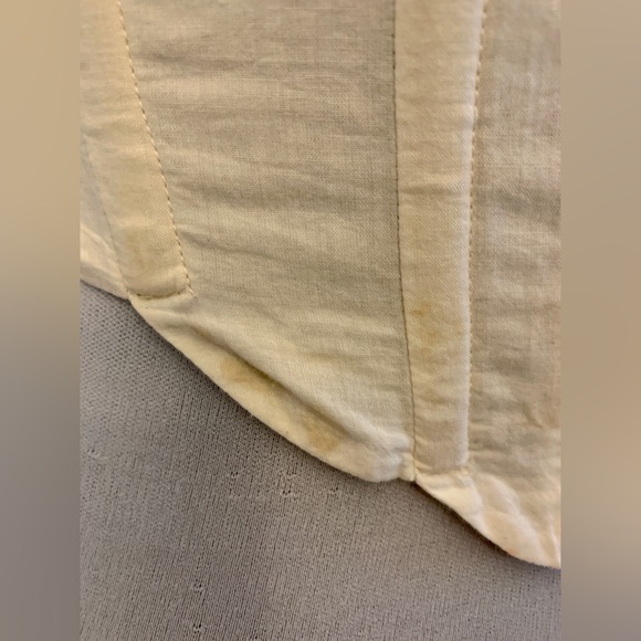 LPA Alec Top Ivory small corset embroidery tie cotton floral sexy crop Milkmaid - Picture 10 of 17